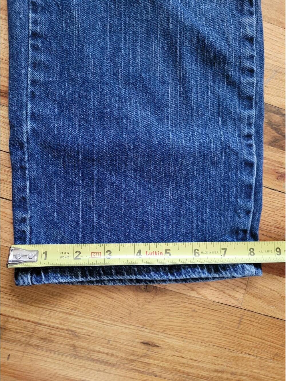 Lee Relaxed Straight Leg At The Waist - Women's Size 16 Long 98% Cotton - Picture 5 of 9